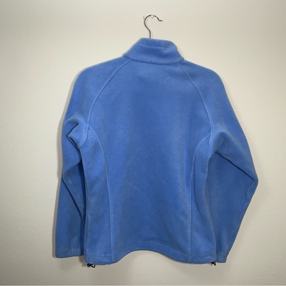 Columbia Light Blue Full Zip Fleece Jacket Size S - Picture 3 of 8
